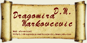 Dragomira Markovčević vizit kartica